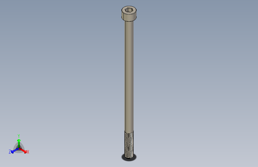 Screw_DIN_912_M8x150_A2.STEP公制内六角螺钉