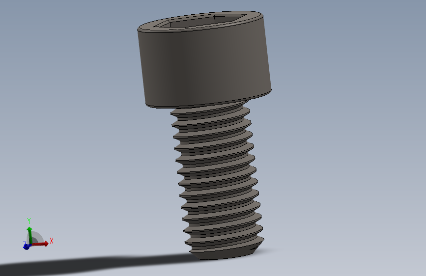 Screw_DIN_912_M10x20F_A2.SLDPRT公制内六角螺钉