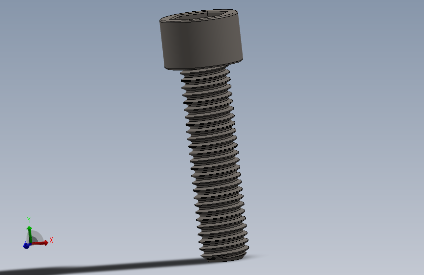 Screw_DIN_912_M10x40F_A2.SLDPRT公制内六角螺钉