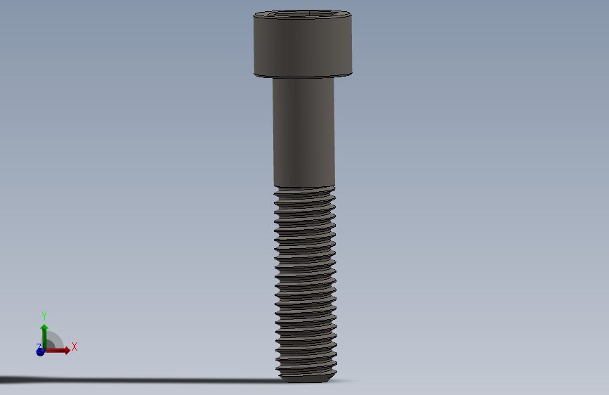 Screw_DIN_912_M10x50_A2.SLDPRT公制内六角螺钉