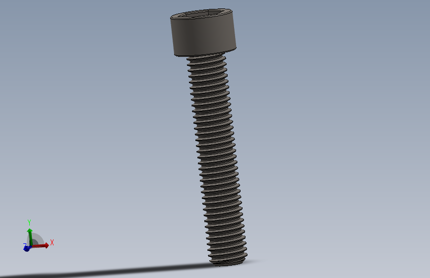 Screw_DIN_912_M10x55F_A2.SLDPRT公制内六角螺钉