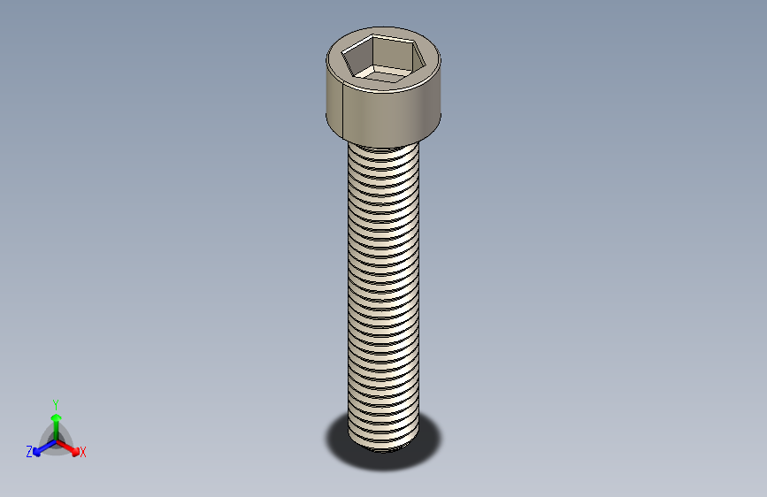 Screw_DIN_912_M10x55F_A2.STEP公制内六角螺钉