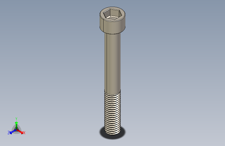 Screw_DIN_912_M10x80_A2.STEP公制内六角螺钉