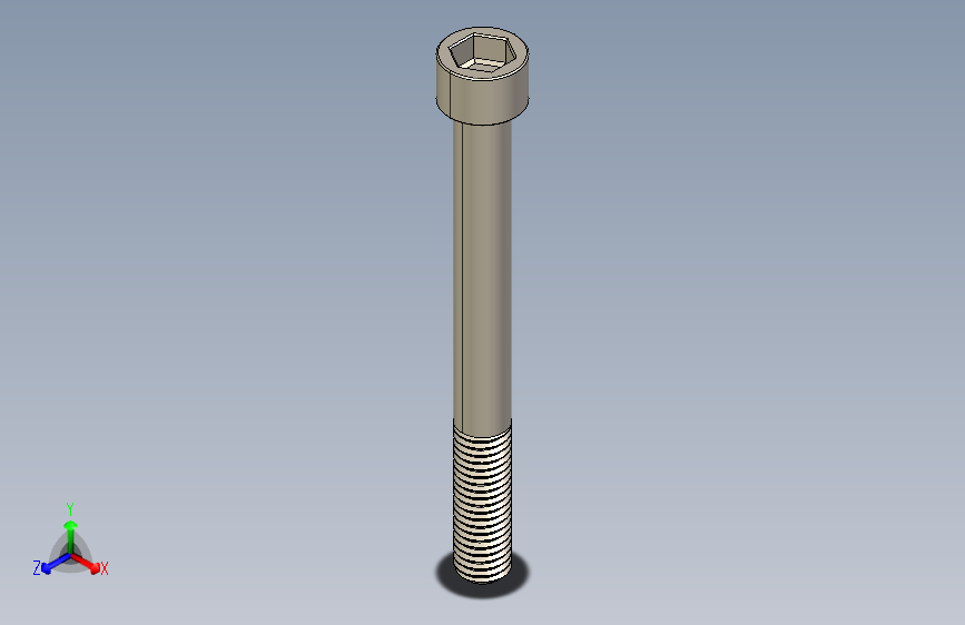 Screw_DIN_912_M10x100_A2.STEP公制内六角螺钉