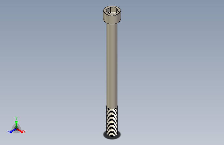 Screw_DIN_912_M10x130_A2.STEP公制内六角螺钉
