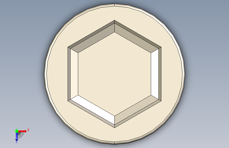 Screw_DIN_912_M10x140_A2.STEP公制内六角螺钉 俯视图