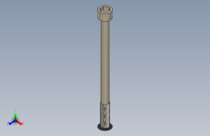 Screw_DIN_912_M10x140_A2.STEP公制内六角螺钉