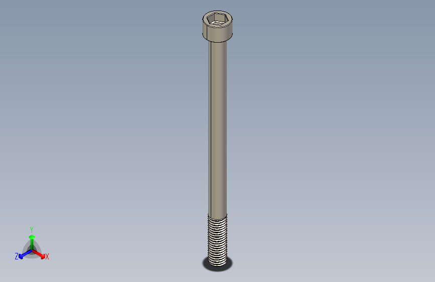 Screw_DIN_912_M10x150_A2.STEP公制内六角螺钉
