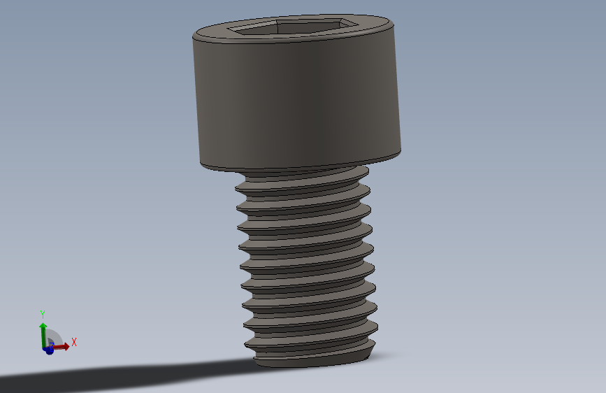 Screw_DIN_912_M12x18F_A2.SLDPRT公制内六角螺钉