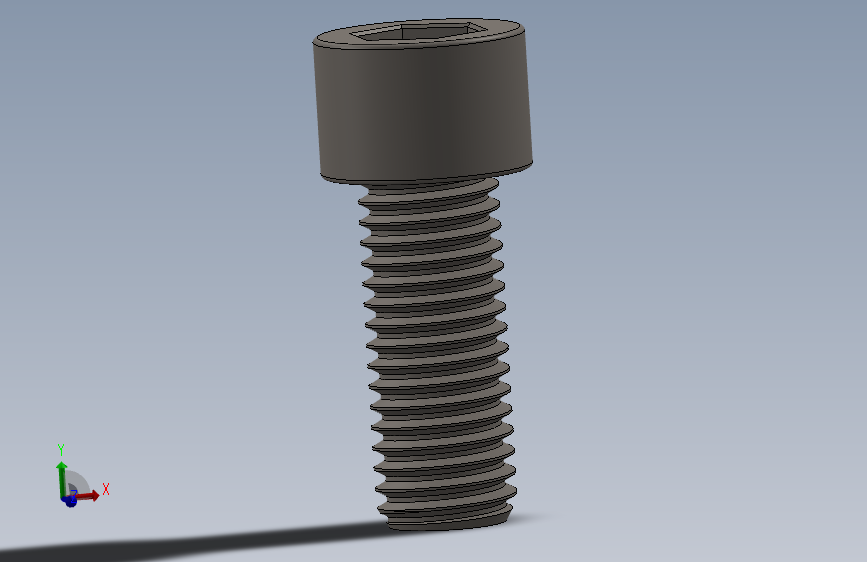 Screw_DIN_912_M12x30F_A2.SLDPRT公制内六角螺钉
