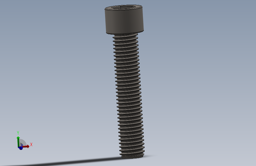 Screw_DIN_912_M12x60F_A2.SLDPRT公制内六角螺钉