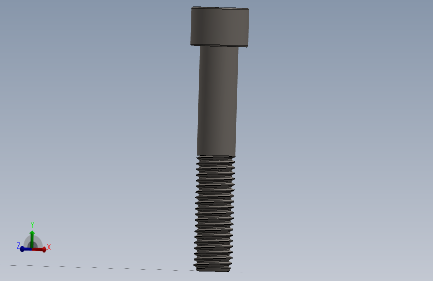 Screw_DIN_912_M12x70_A2.SLDPRT公制内六角螺钉