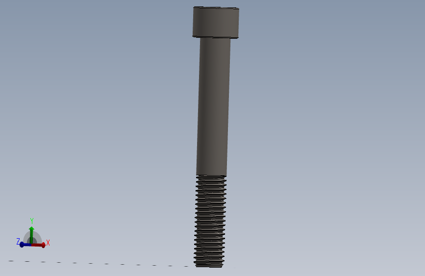 Screw_DIN_912_M12x90_A2.SLDPRT公制内六角螺钉