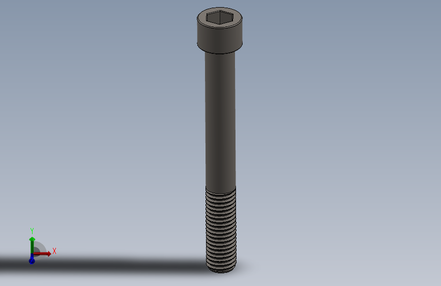Screw_DIN_912_M12x100_A2.SLDPRT公制内六角螺钉