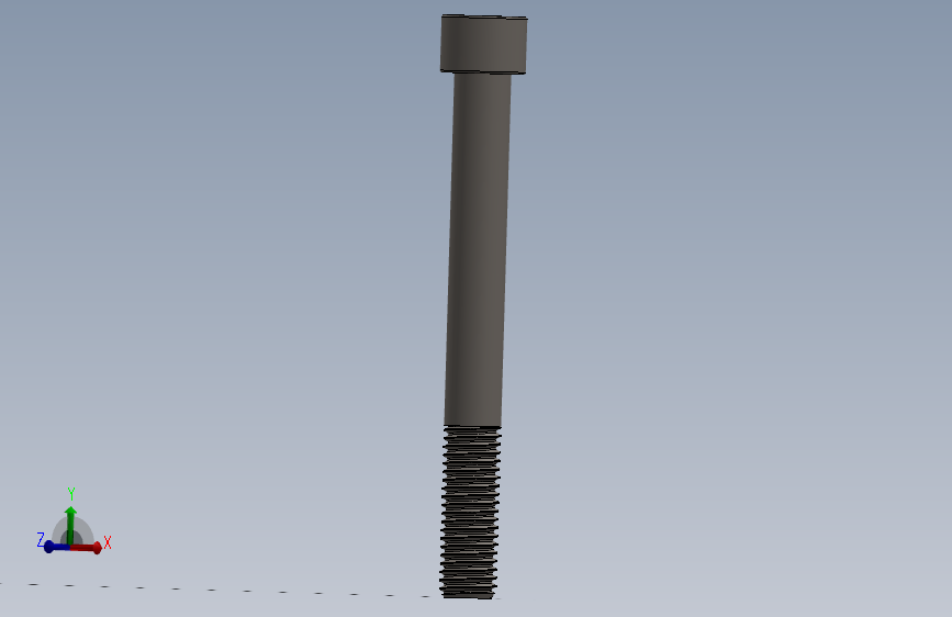 Screw_DIN_912_M12x110_A2.SLDPRT公制内六角螺钉
