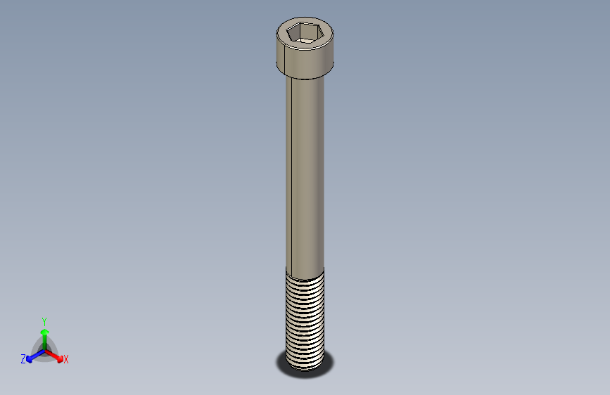 Screw_DIN_912_M12x115_A2.STEP公制内六角螺钉