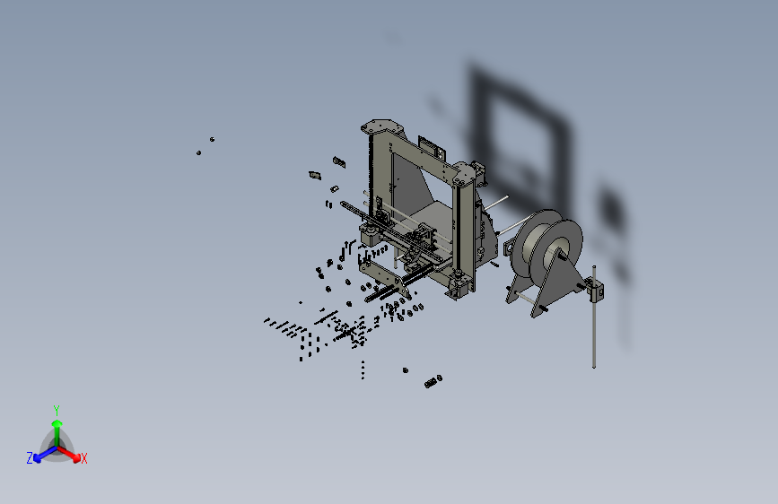 简易DIY 3D打印机图纸 i3结构