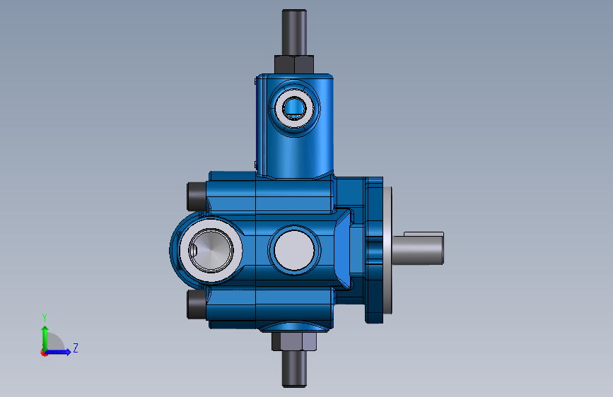 Continental Hydraulics-PVR6-xBxx-RF-O-6液压元件 左侧视图
