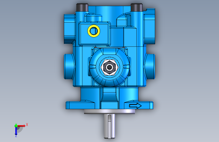 Continental Hydraulics-PVR15液压元件 俯视图