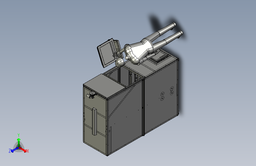 小型立体仓库3D模型