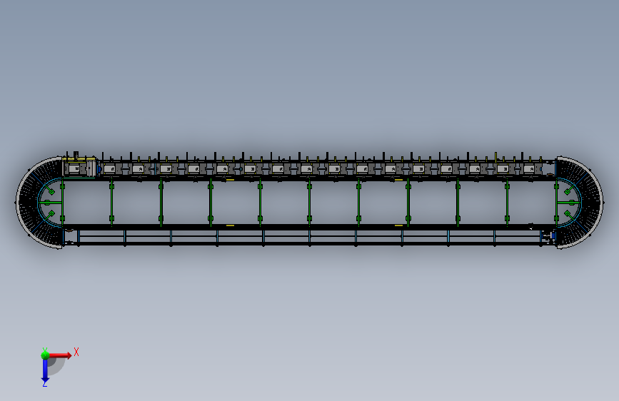 抽真空环形工装板线 俯视图