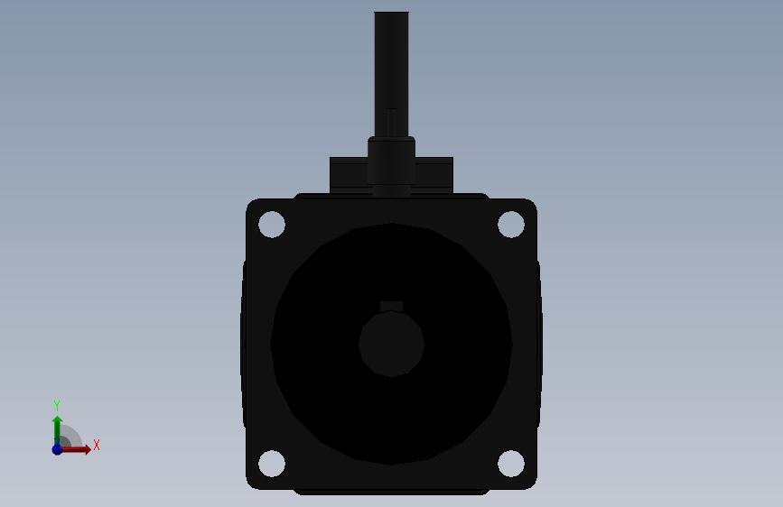 马达200W_SOLIDWORKS 2022_模型图纸下载 – 懒石网