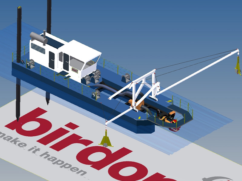 简易绞吸式挖泥船