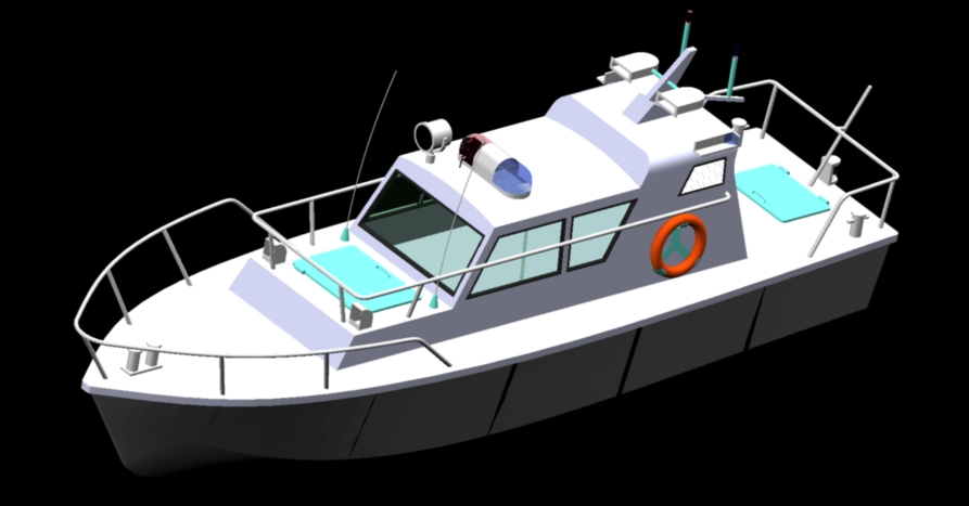 dwg格式三维船舶