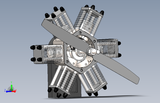 engine六缸星形发动机结构