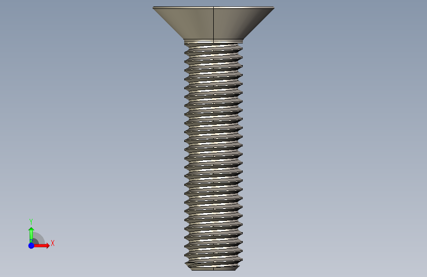 Screw_ISO_10642_M10x45_A2.STEP 正面视图