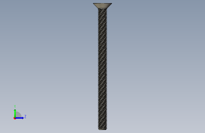 Screw_ISO_10642_M10x140_A2.STEP 左侧视图