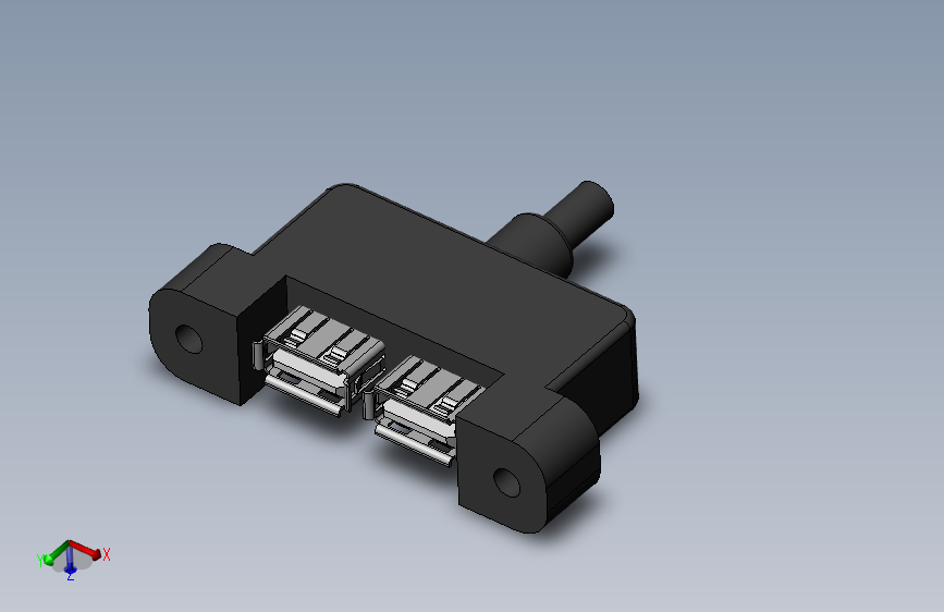 2xusb-port-双USB A型母头带耳朵