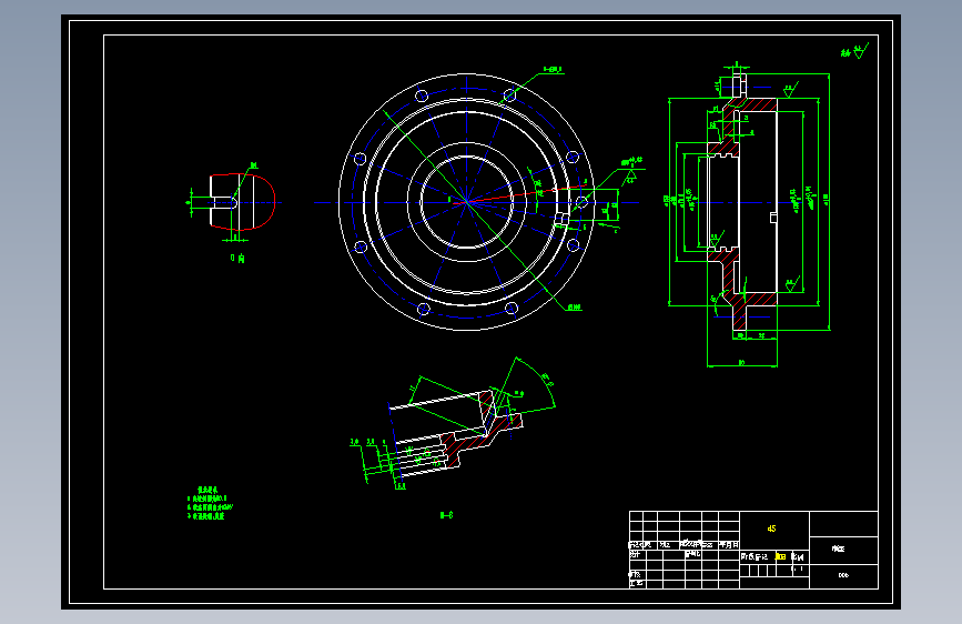 加工涡轮盘榫槽的卧式拉床夹具