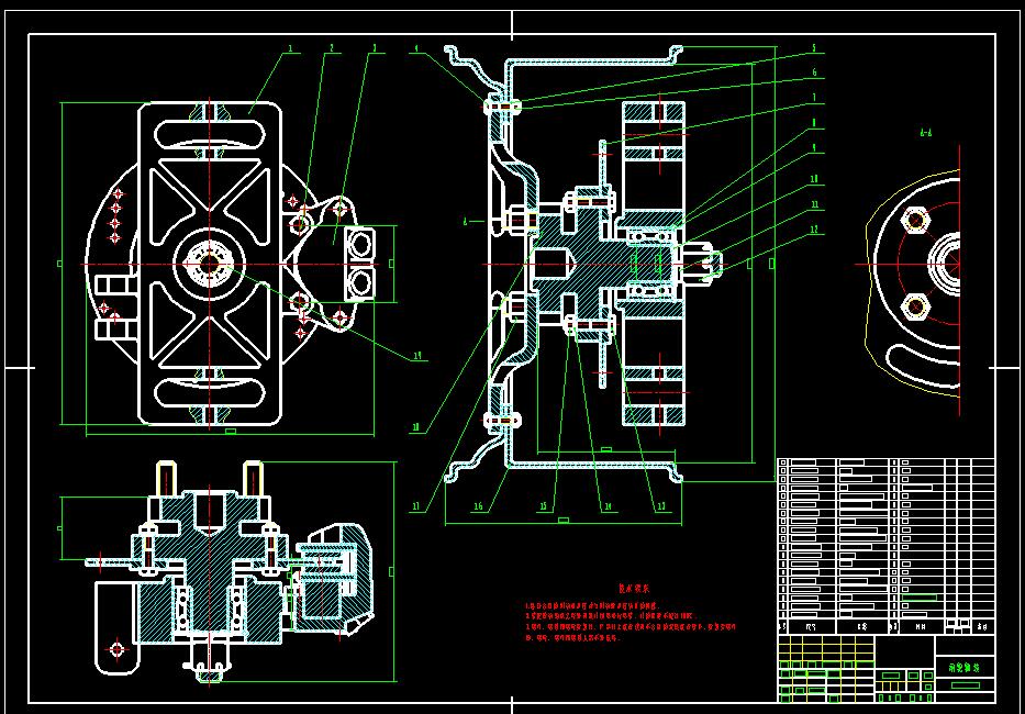 557_大学生方程式赛车设计(制动与行走系统设计36张CAD图)