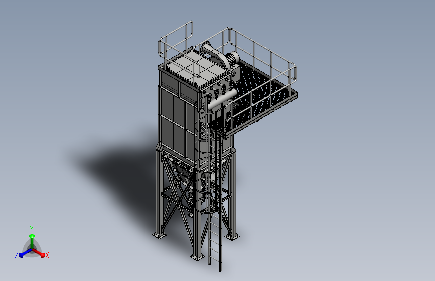 水膜除尘器3D模型