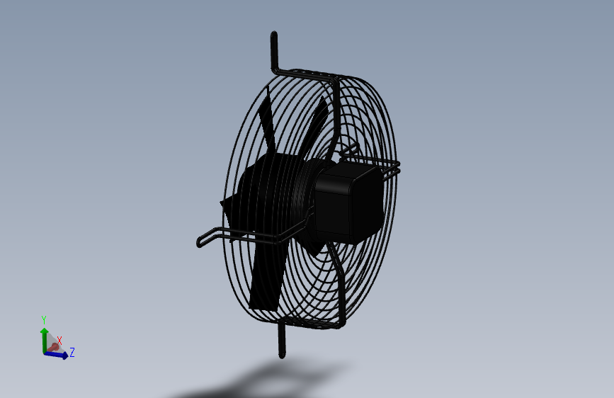 冷凝器电机风扇-模型格式为 sw