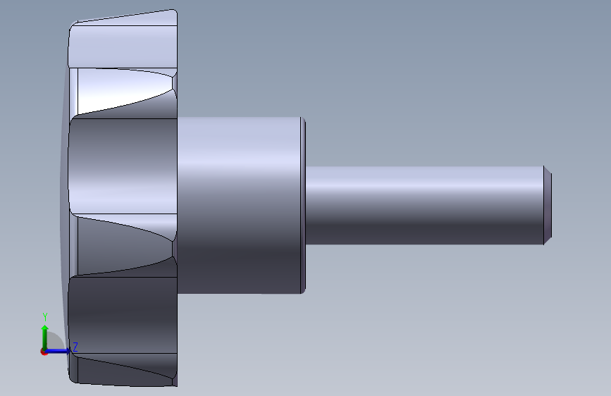 五星把手HAU29-MM8-D40 左侧视图