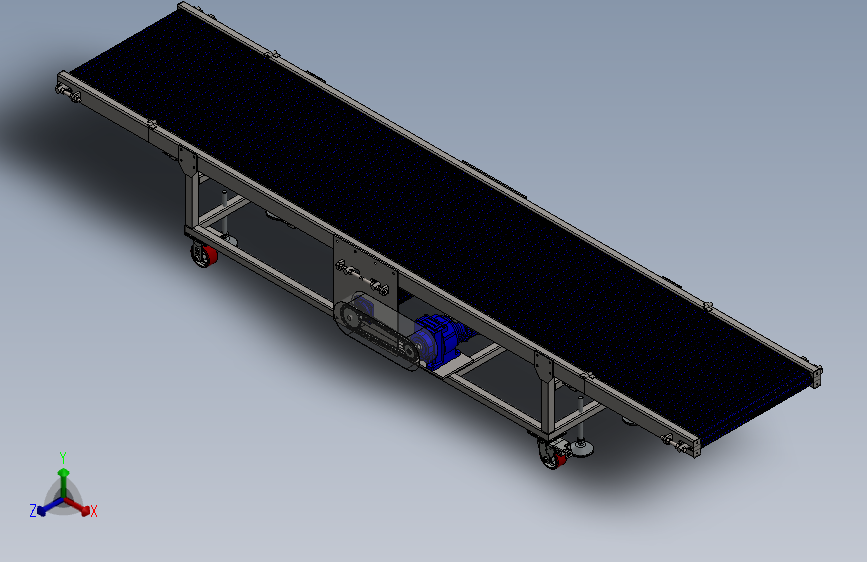 装载输送机结构3D图纸+Solidworks设计+附STEP
