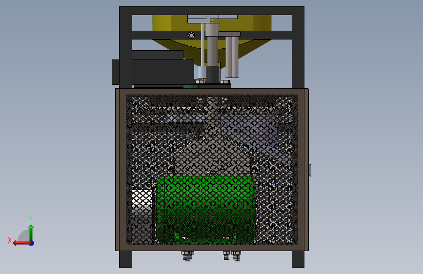 全自动红枣去核机(一等奖作品,已造实物)3D模型+PPT+视频 背面视图