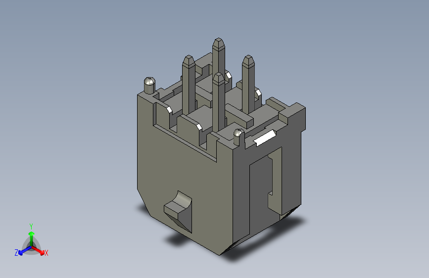 4pin skt电源母座连接器