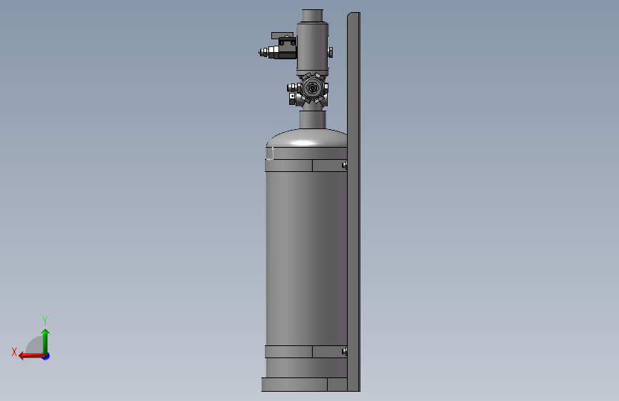 WZ-Q-T-3DW_七氟丙烷感温自启动灭火装置 背面视图