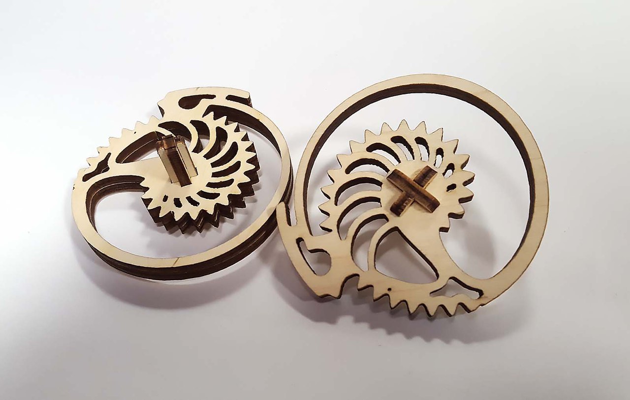 齿轮存钱罐(附细节图) 激光切割图纸