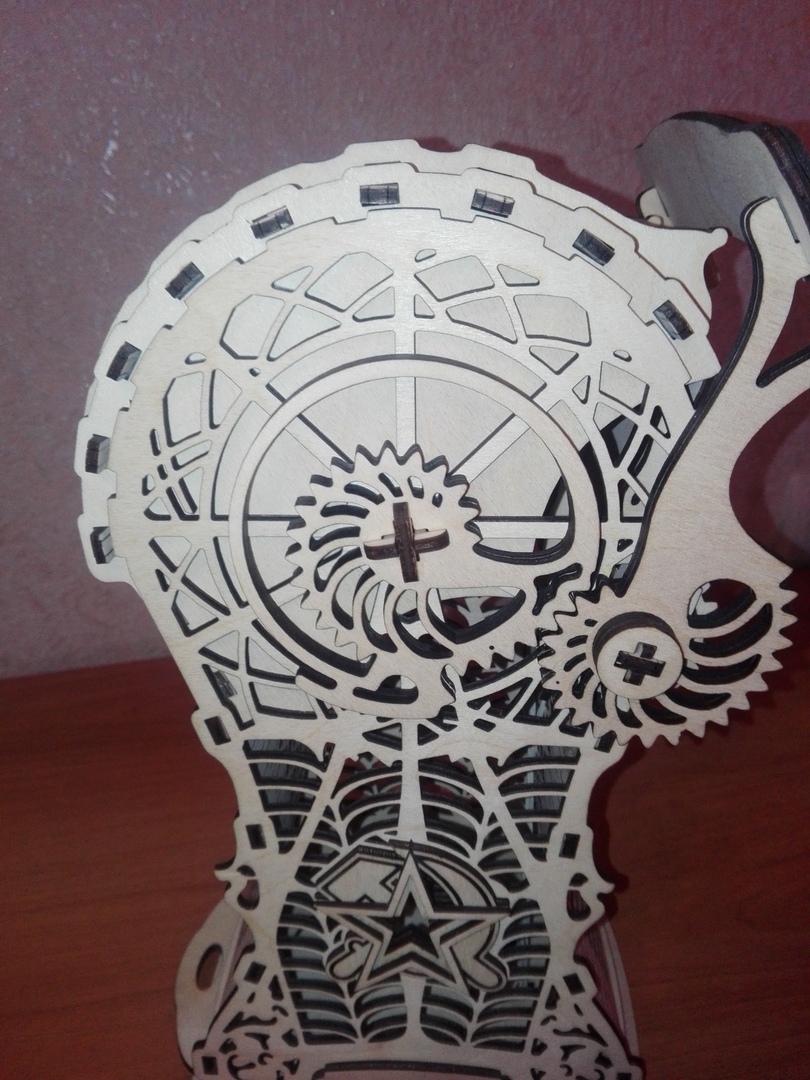 齿轮存钱罐(附细节图) 激光切割图纸