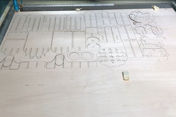 笔筒 激光切割图纸