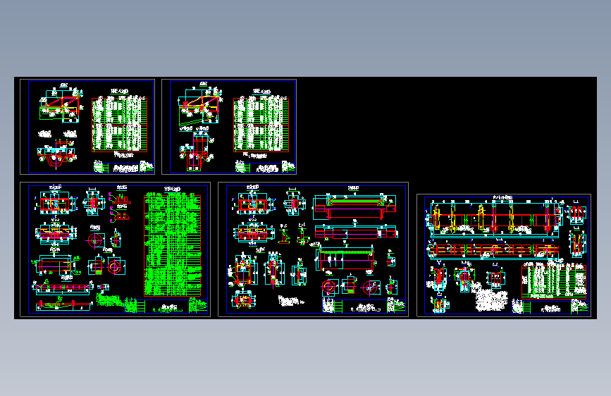 菱形挂篮全套设计图纸_AutoCAD 2000_模型图纸下载 – 懒石网