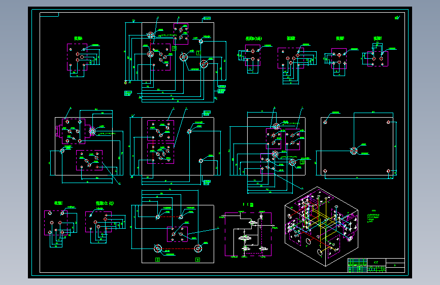 Z0091-一种变桨机构液压系统站CAD 图纸==1426107=150