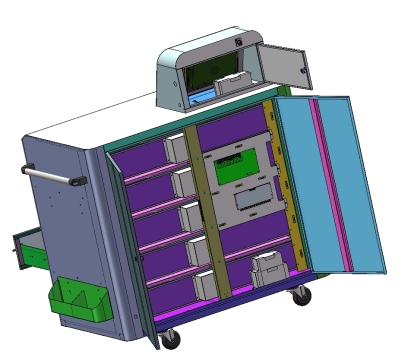Z0153-RFID工具车三维SW2021带参