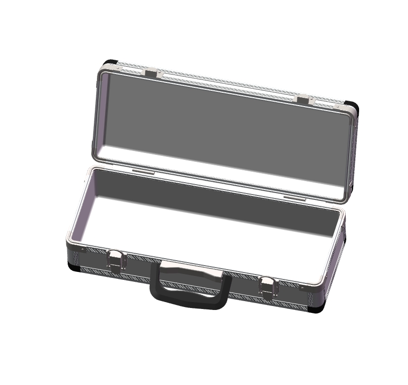 Z0393-铝合金手提箱三维SW2018无参