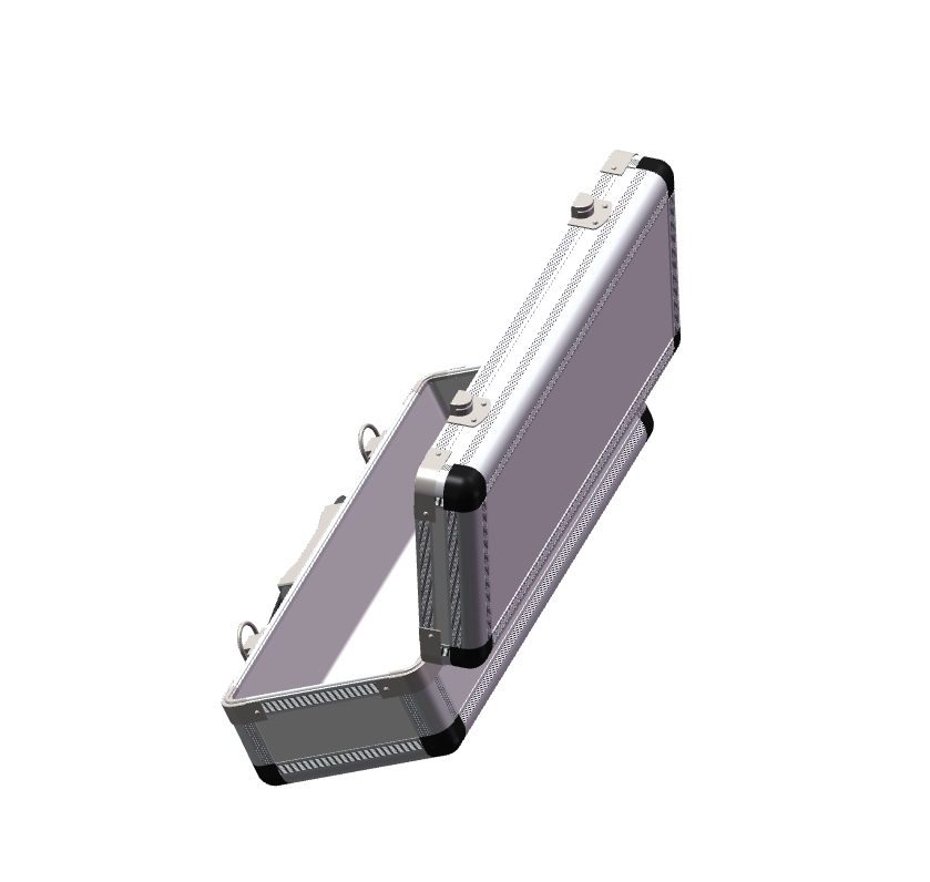 Z0393-铝合金手提箱三维SW2018无参