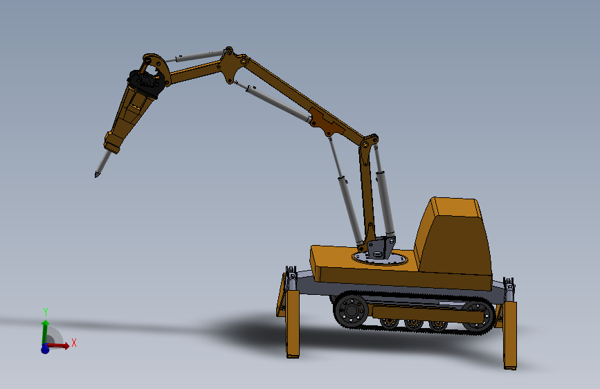 Z0439-破拆机器人的三维模型三维SW2020带参